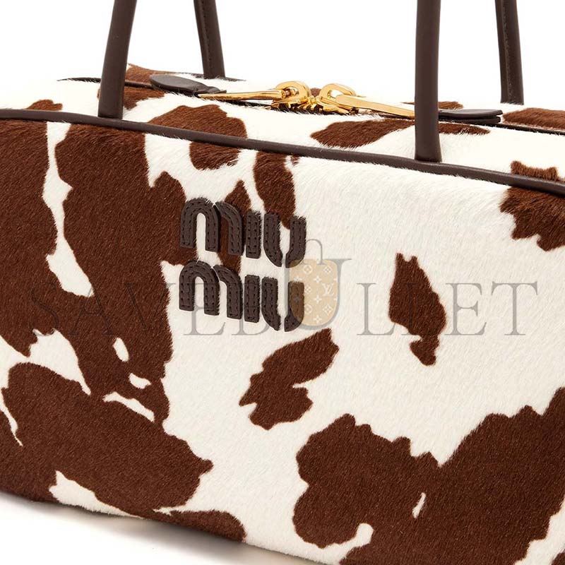 MIU MIU PRINTED LEATHER BEAU BAG 5BB172 (29*17*9cm)